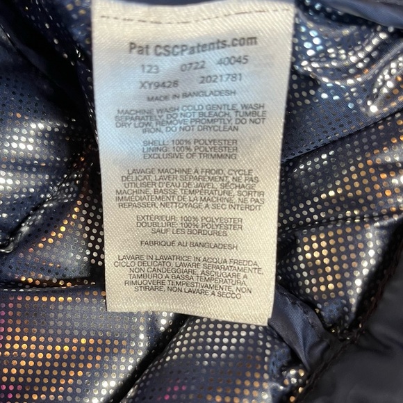 Columbia Fuchsia and Dark Blue Puffer Vest. Omni heat. Large - Picture 8 of 13